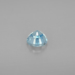 1.15カラットの天然ブルージルコン（5.60 mm・ラウンドカット）