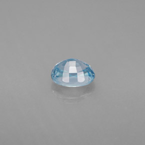 1.27カラットの天然ブルージルコン（6.2×5.1 mm・オーバルカット）