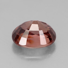 4.85カラットの天然ピンクローズジルコン（10.1×8.1 mm・オーバルカット）