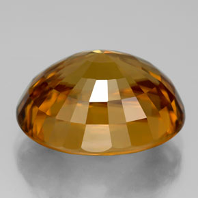 18.67カラットの天然ゴールデンイエロージルコン（15.9×12.5 mm・オーバルカット）