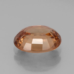 2.90カラットの天然ローズオレンジジルコン（9.1×7.2 mm・オーバルカット）