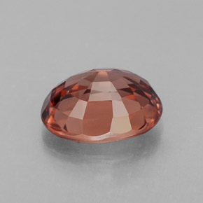 3.10カラットの天然ローズオレンジジルコン（9.1×7.1 mm・オーバルカット）
