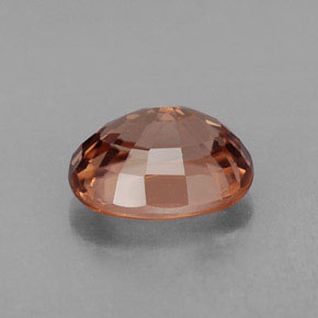 3.24カラットの天然ローズオレンジジルコン（9.1×7.1 mm・オーバルカット）