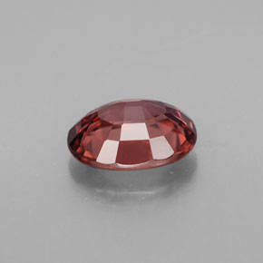 2.84カラットの天然ローズジルコン（9.1×7.1 mm・オーバルカット）