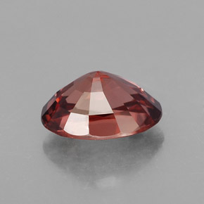 3.54カラットの天然ローズオレンジジルコン（9.8×7.3 mm・オーバルカット）