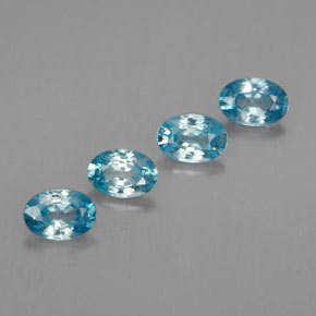 2.74カラットの天然ブルージルコン（6×4.1 mm・オーバルカット）