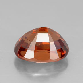 3.64カラットの天然オレンジジルコン（9.1×7.1 mm・オーバルカット）