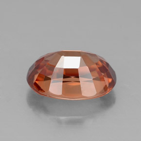 3.10カラットの天然オレンジジルコン（9×7 mm・オーバルカット）