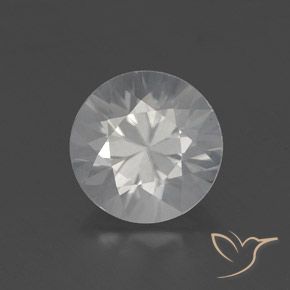 1.90ct 天然 ホワイト ジルコン, ラウンド, VS