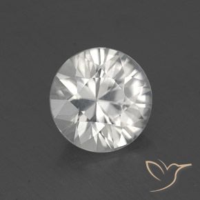 1.65ct 天然 ホワイト ジルコン, ラウンド, VVS-VS
