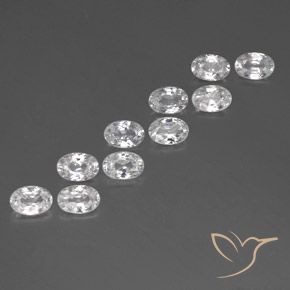 Shop natural 7.17ct ホワイト ジルコン gems, 楕円形, from カンボジア at GemSelect. In stock, global shipping!