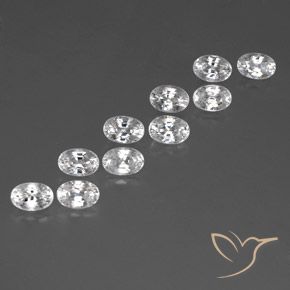 Shop natural 8.58ct ホワイト ジルコン gems, 楕円形, from カンボジア at GemSelect. In stock, global shipping!
