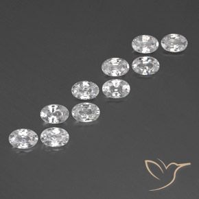 Shop natural 6.99ct ホワイト ジルコン gems, 楕円形, from カンボジア at GemSelect. In stock, global shipping!