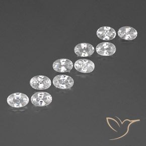 Shop natural 8.12ct ホワイト ジルコン gems, 楕円形, from カンボジア at GemSelect. In stock, global shipping!