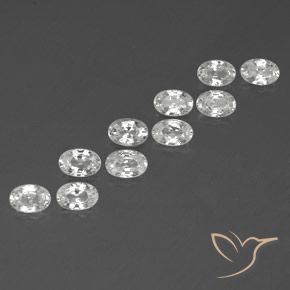 Shop natural 7.21ct ホワイト ジルコン gems, 楕円形, from カンボジア at GemSelect. In stock, global shipping!