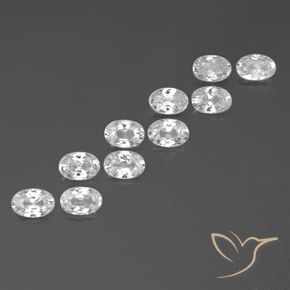 Shop natural 7.33ct ホワイト ジルコン gems, 楕円形, from カンボジア at GemSelect. In stock, global shipping!