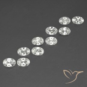 Shop natural 7.33ct ホワイト ジルコン gems, 楕円形, from カンボジア at GemSelect. In stock, global shipping!