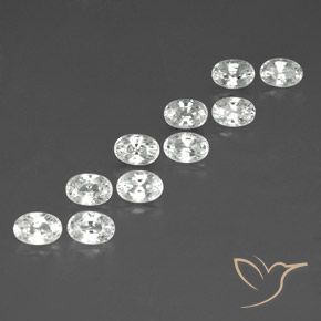 Shop natural 8.81ct ホワイト ジルコン gems, 楕円形, from カンボジア at GemSelect. In stock, global shipping!
