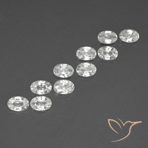 Shop natural 6.61ct ホワイト ジルコン gems, 楕円形, from カンボジア at GemSelect. In stock, global shipping!
