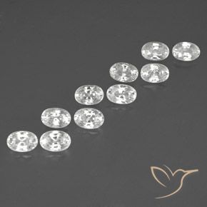 Shop natural 8.49ct ホワイト ジルコン gems, 楕円形, from カンボジア at GemSelect. In stock, global shipping!