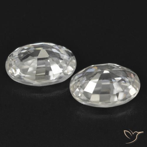 Shop natural 2.48ct ホワイト ジルコン gems, 楕円形, from カンボジア at GemSelect. In stock, global shipping!