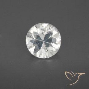 1.68ct 天然 ホワイト ジルコン, ラウンド, VS-SI