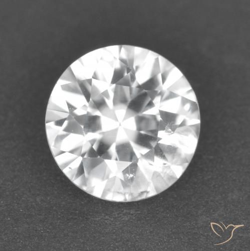1.68ct 天然 ホワイト ジルコン, ラウンド, VS-SI