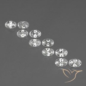 Shop natural 7.84ct ホワイト ジルコン gems, 楕円形, from カンボジア at GemSelect. In stock, global shipping!