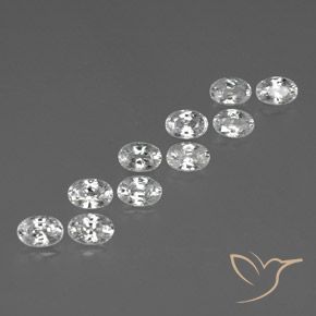 Shop natural 7.84ct ホワイト ジルコン gems, 楕円形, from カンボジア at GemSelect. In stock, global shipping!