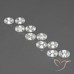 Shop natural 8.19ct ホワイト ジルコン gems, 楕円形, from カンボジア at GemSelect. In stock, global shipping!