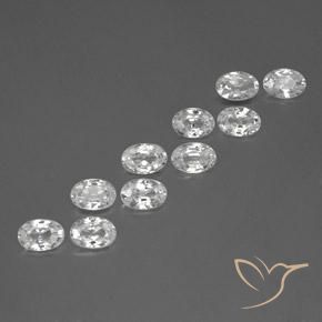 Shop natural 6.68ct ホワイト ジルコン gems, 楕円形, from カンボジア at GemSelect. In stock, global shipping!