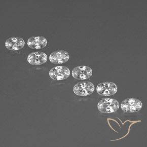 Shop natural 8.00ct ホワイト ジルコン gems, 楕円形, from カンボジア at GemSelect. In stock, global shipping!