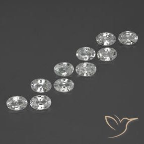 Shop natural 7.20ct ホワイト ジルコン gems, 楕円形, from カンボジア at GemSelect. In stock, global shipping!