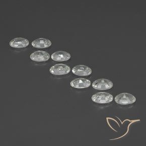 Shop natural 7.20ct ホワイト ジルコン gems, 楕円形, from カンボジア at GemSelect. In stock, global shipping!