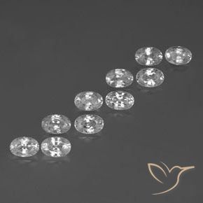 Shop natural 8.06ct ホワイト ジルコン gems, 楕円形, from カンボジア at GemSelect. In stock, global shipping!