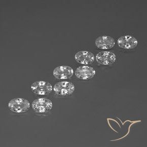 Shop natural 7.00ct ホワイト ジルコン gems, 楕円形, from カンボジア at GemSelect. In stock, global shipping!