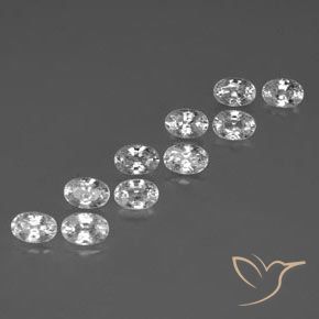 Shop natural 8.48ct ホワイト ジルコン gems, 楕円形, from カンボジア at GemSelect. In stock, global shipping!