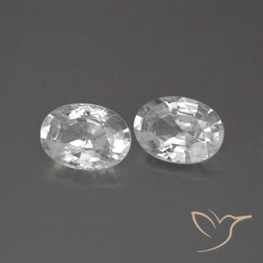 Shop natural 2.50ct ホワイト ジルコン gems, 楕円形, from カンボジア at GemSelect. In stock, global shipping!