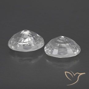 Shop natural 2.89ct ホワイト ジルコン gems, 楕円形, from カンボジア at GemSelect. In stock, global shipping!