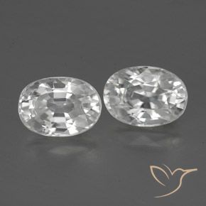 Shop natural 2.93ct ホワイト ジルコン gems, 楕円形, from カンボジア at GemSelect. In stock, global shipping!