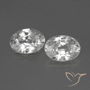 Shop natural 2.39ct ホワイト ジルコン gems, 楕円形, from カンボジア at GemSelect. In stock, global shipping!