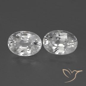 Shop natural 2.84ct ホワイト ジルコン gems, 楕円形, from カンボジア at GemSelect. In stock, global shipping!