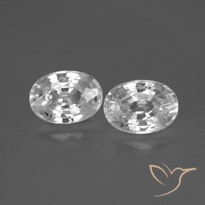 Shop natural 2.78ct ホワイト ジルコン gems, 楕円形, from カンボジア at GemSelect. In stock, global shipping!