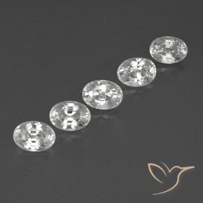 Shop natural 7.09ct ホワイト ジルコン gems, 楕円形, from カンボジア at GemSelect. In stock, global shipping!
