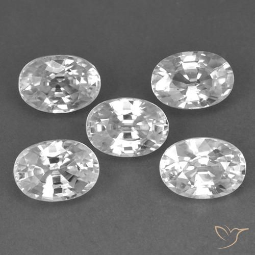 Shop natural 7.10ct ホワイト ジルコン gems, 楕円形, from カンボジア at GemSelect. In stock, global shipping!