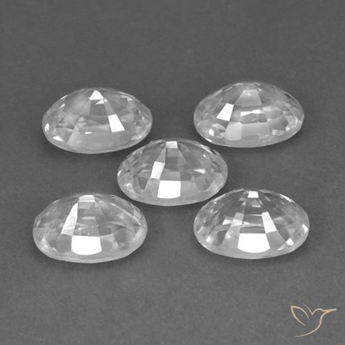 Shop natural 7.10ct ホワイト ジルコン gems, 楕円形, from カンボジア at GemSelect. In stock, global shipping!