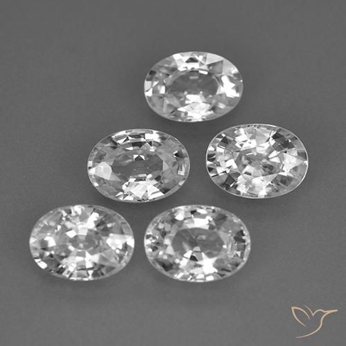 Shop natural 6.54ct クリアホワイト ジルコン gems, 楕円形, from カンボジア at GemSelect. In stock, global shipping!