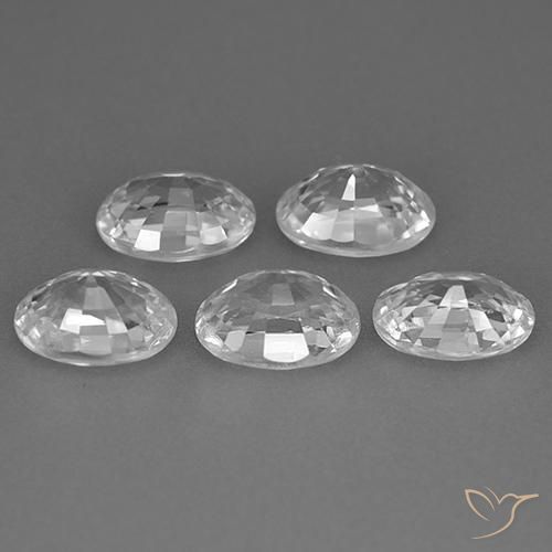 Shop natural 6.54ct クリアホワイト ジルコン gems, 楕円形, from カンボジア at GemSelect. In stock, global shipping!