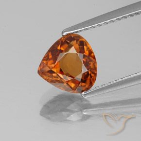 2.05ct 天然 赤みがかったオレンジ ジルコン, 洋梨の形, VVS