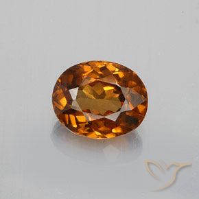 1.46ct 天然 濃い茶色がかったオレンジ ジルコン, 楕円形, VVS